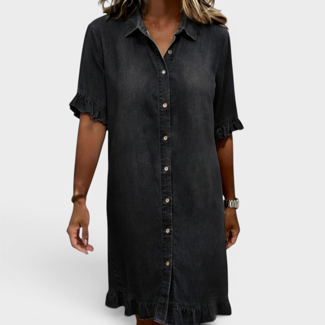 Camille™ | Vestido elegante de denim
