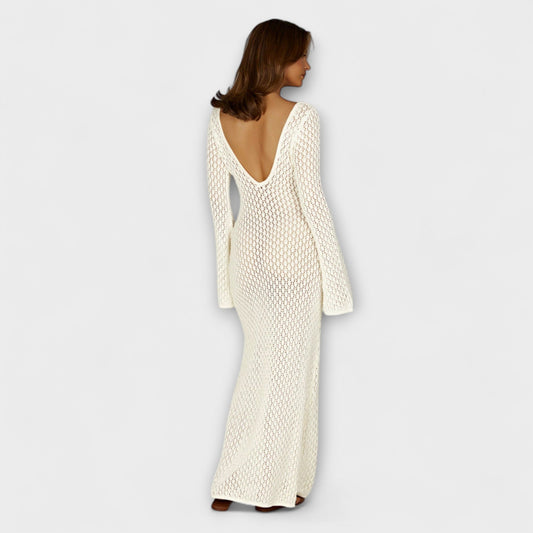 Anne - Vestidos de playa blancos Luna