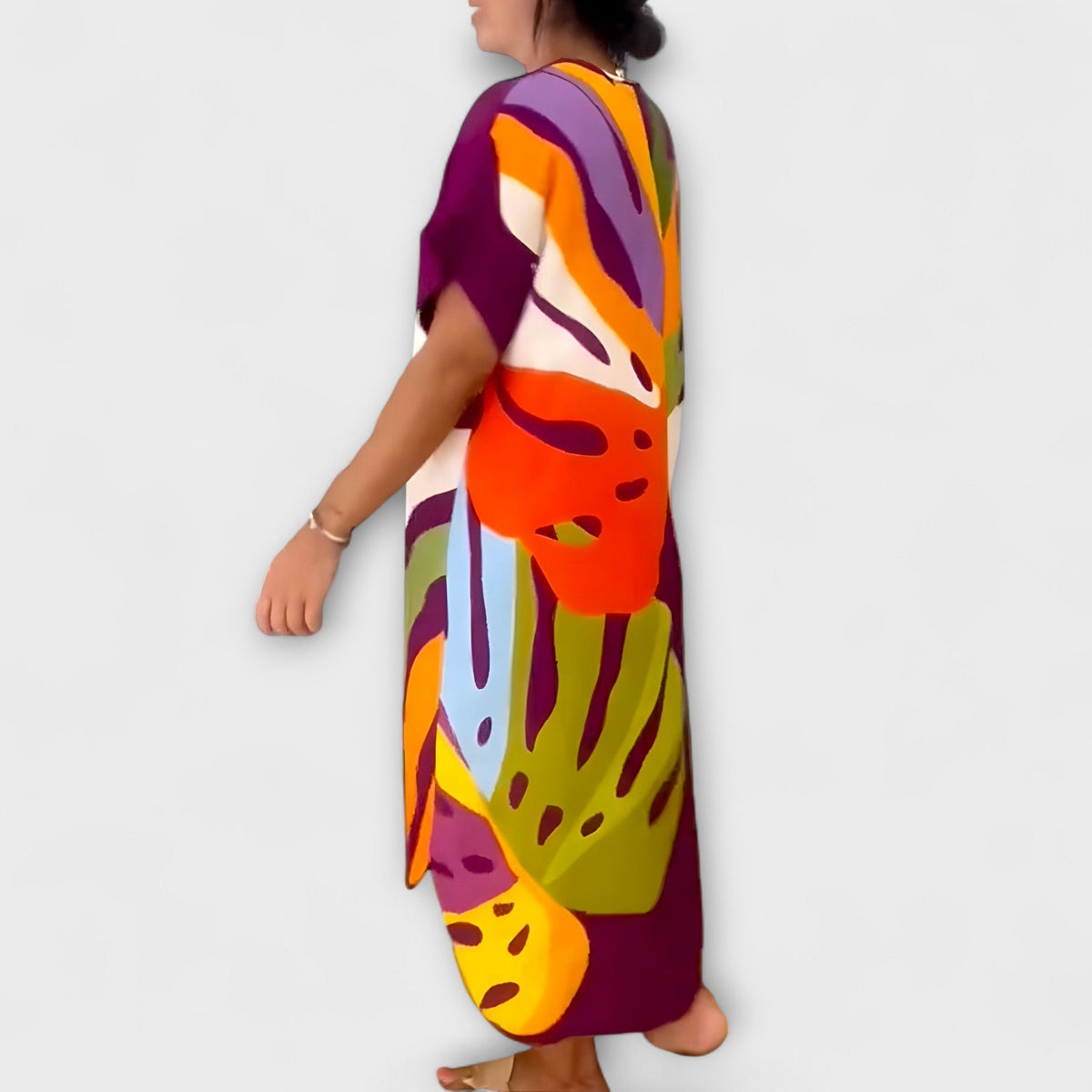 Roos - Vestidos casuales con motivo de hojas