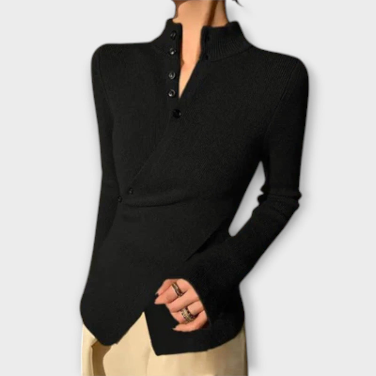 Michiko – Pullover elegante en jersey de algodón