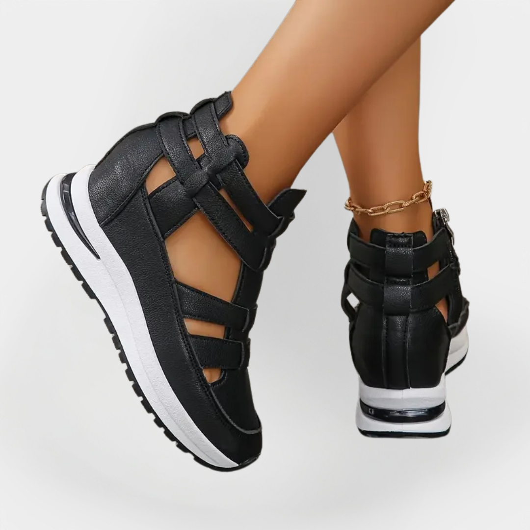 Sandalias Elegantes de Verano con Tacón y Cierre Lateral