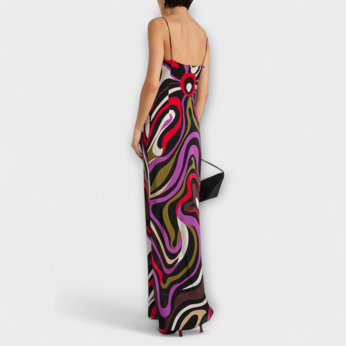 Daphne - Vestido maxi con motivo marmoleado