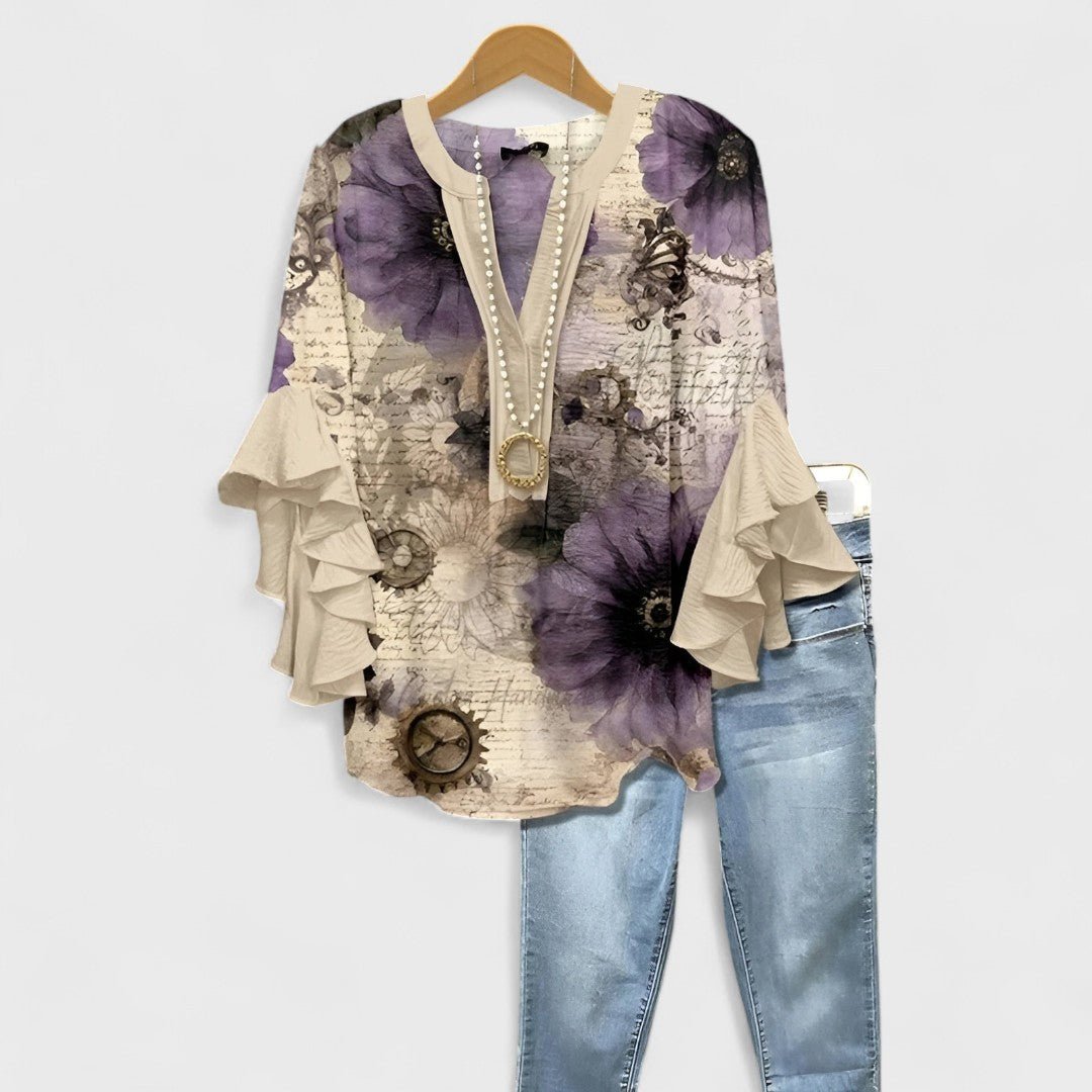 Elisabet - Blusa de verano ajustable