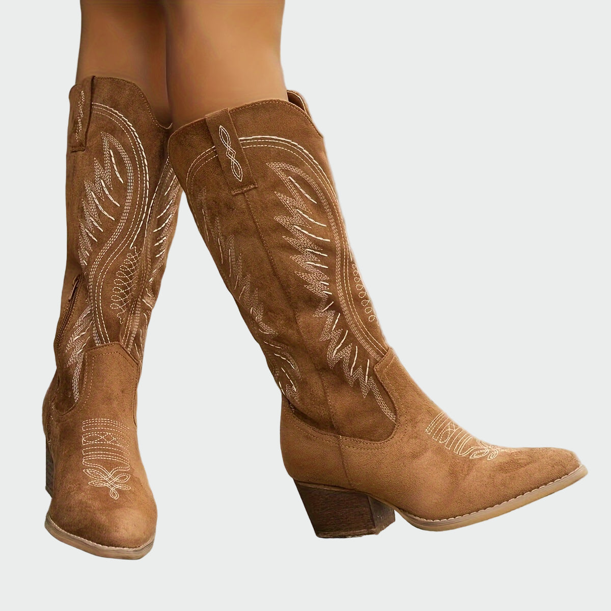 Botas vaqueras bordadas para mujeres