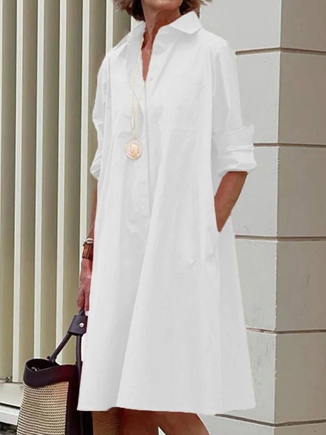 Ropa moderna con cuello y mangas tres cuartos