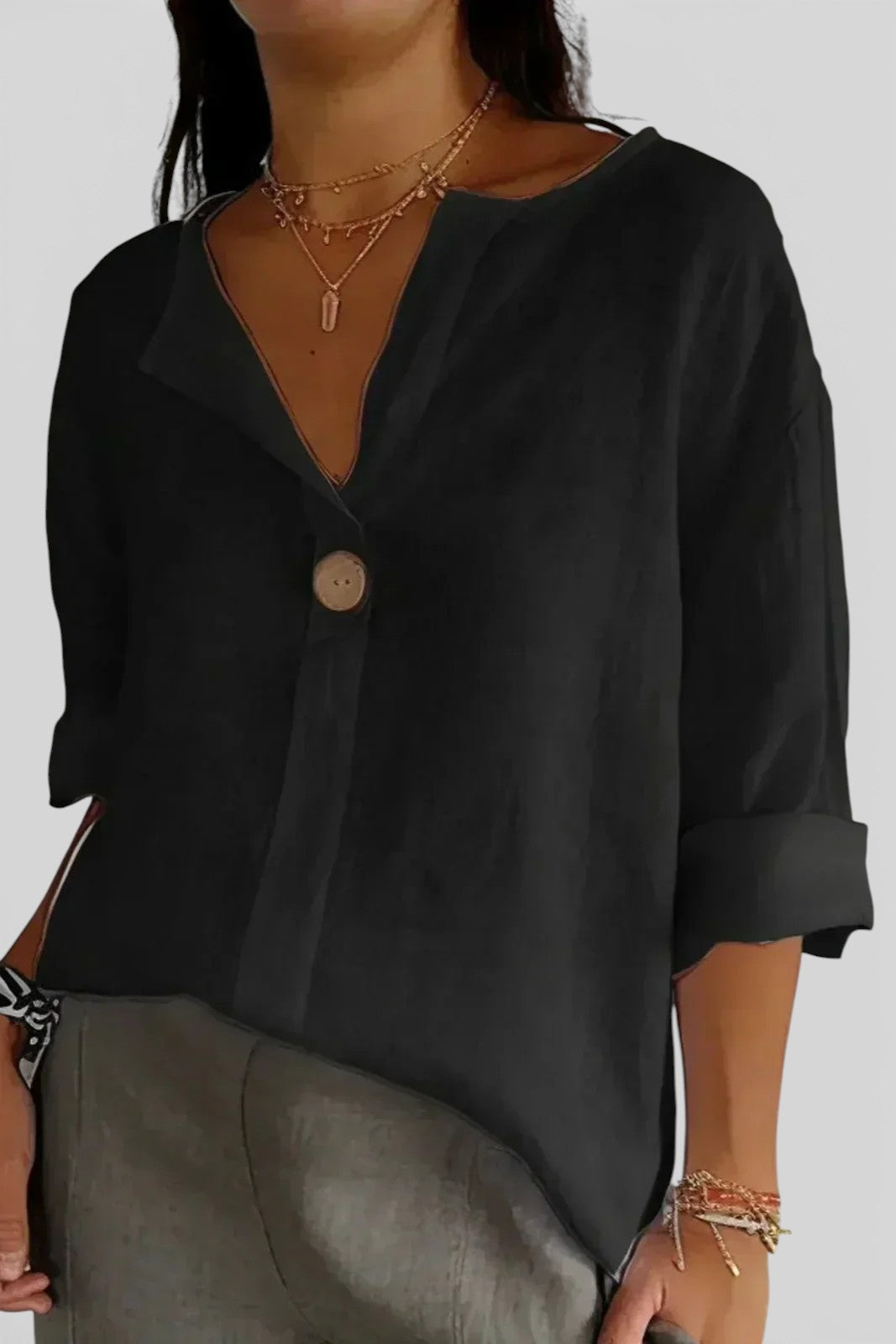 Tamara | Top de lino casual