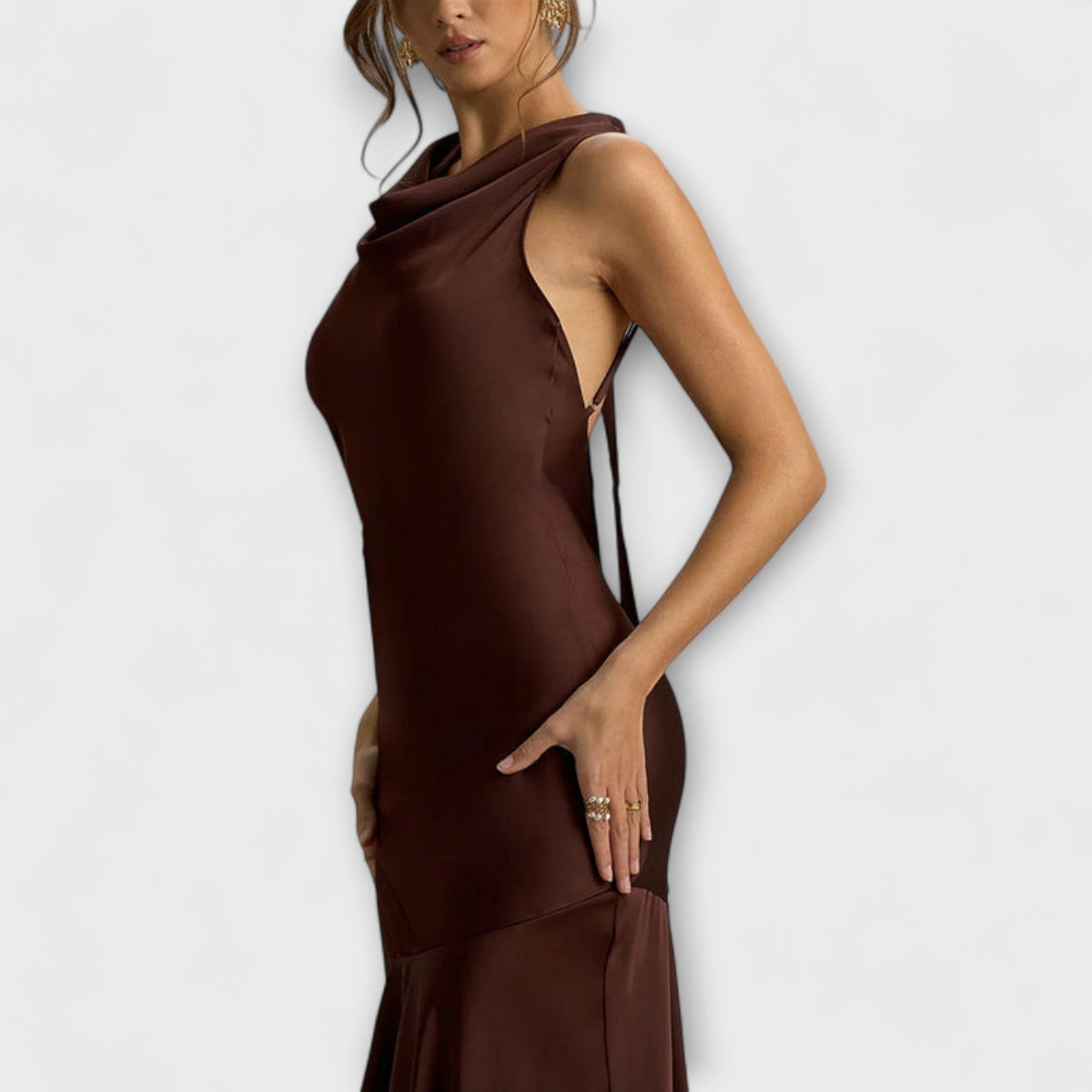 Lennon - Elegantes vestidos maxi de seda