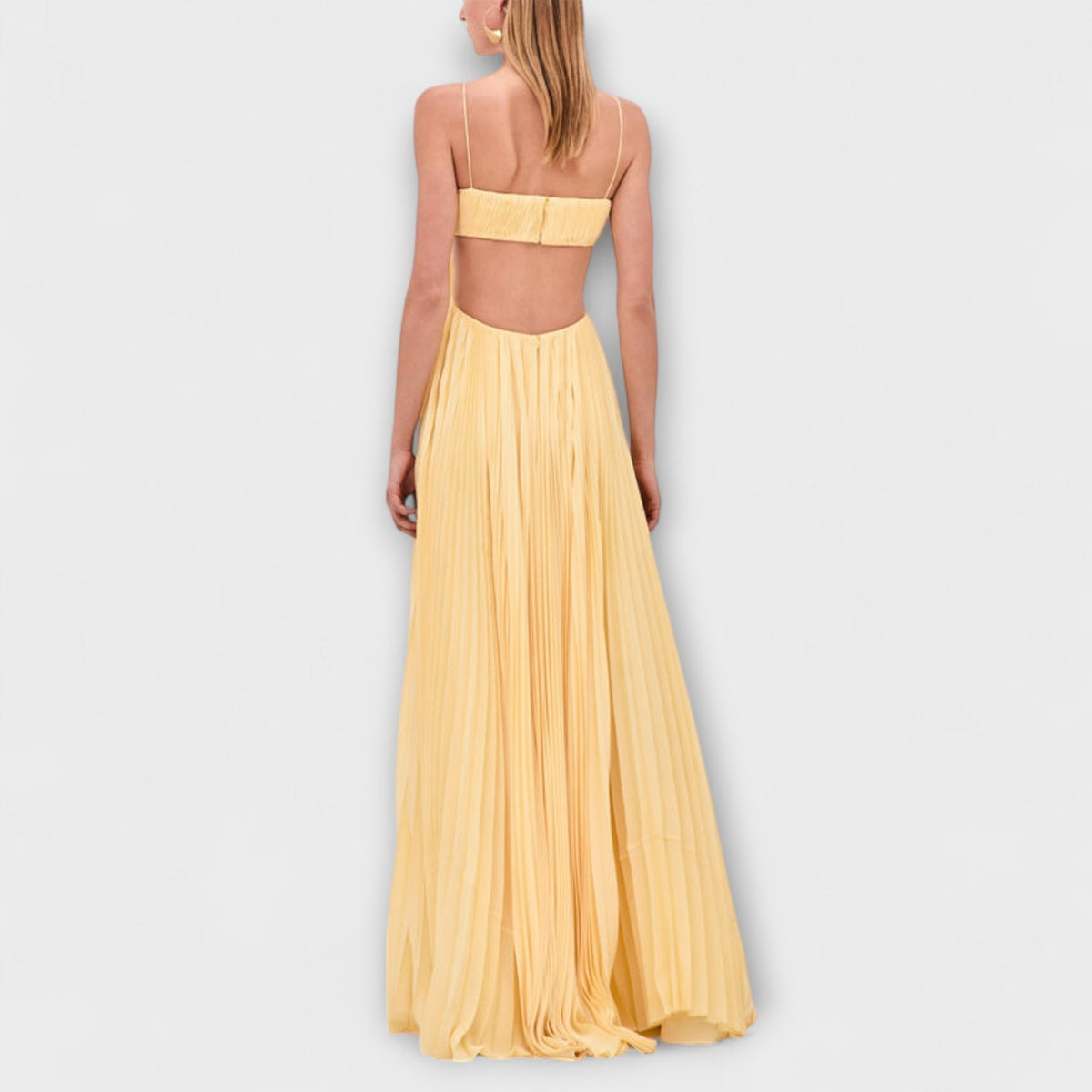 Mireille - Vestidos Maxi Elegantes con Pliegues y Cortes
