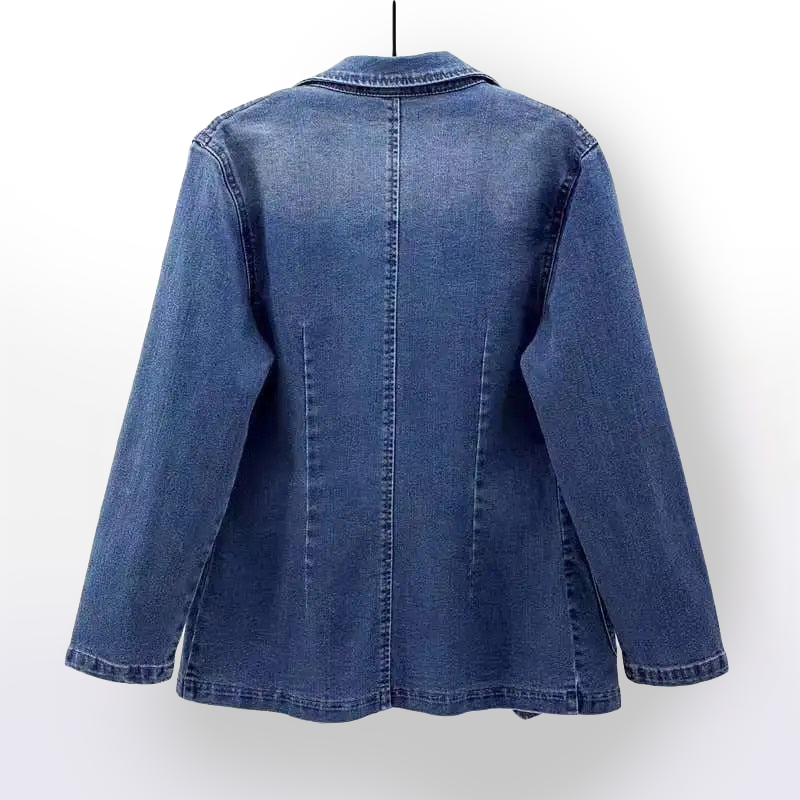 Sandra - Blazer en Denim Clásico