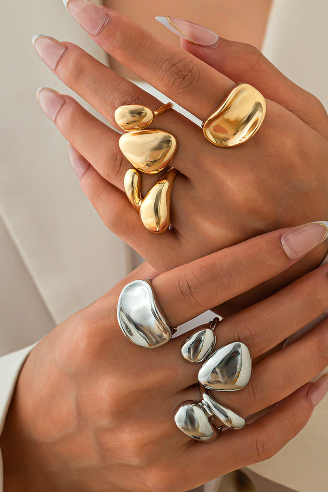Anillos de Metal Irregulares