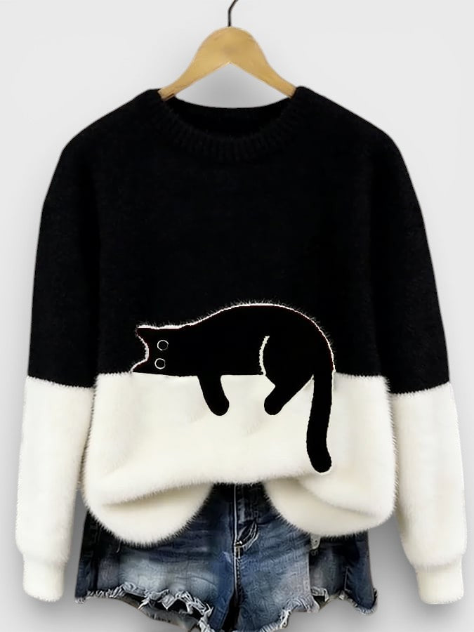 Verónica™ | Sudadera con Gráfico de Gato