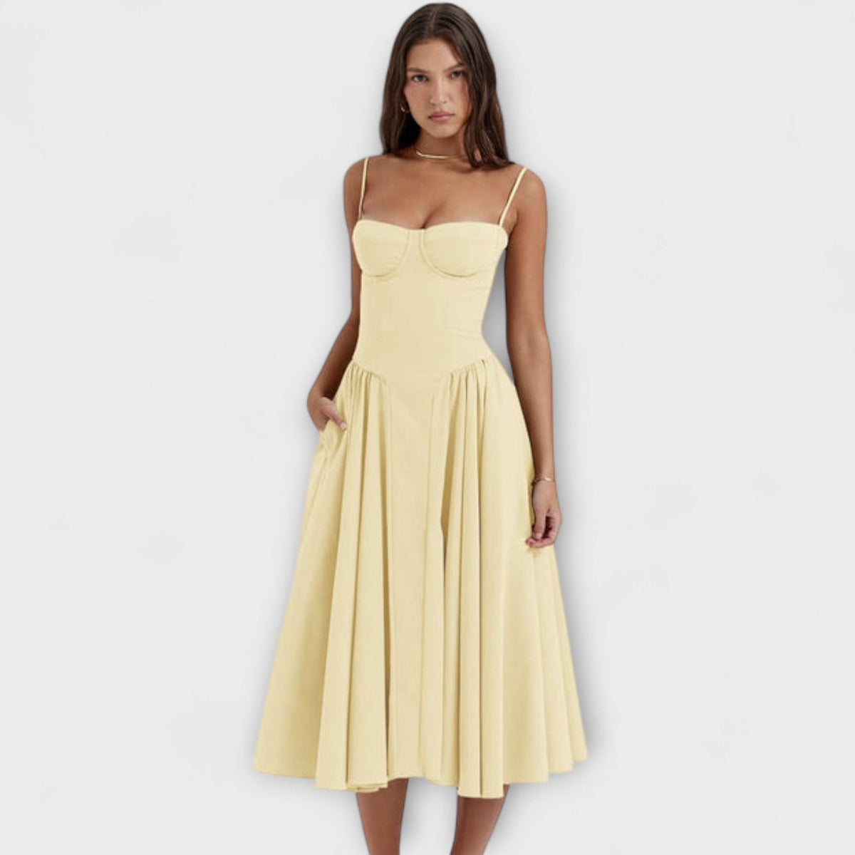 Rosalie - Vestido corsé elegante sin mangas