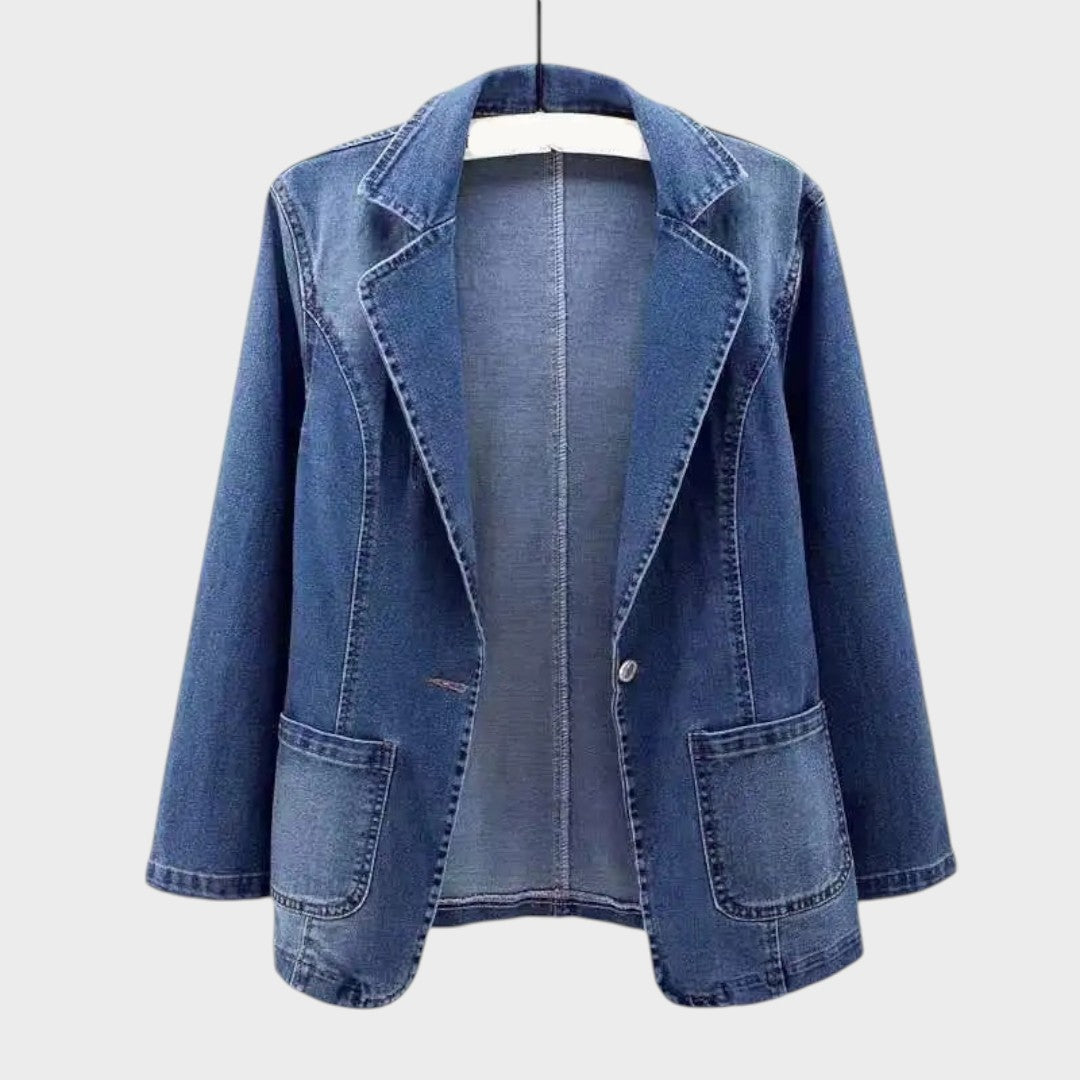 Sandra - Blazer en Denim Clásico