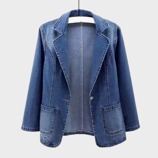 Sandra - Blazer en Denim Clásico