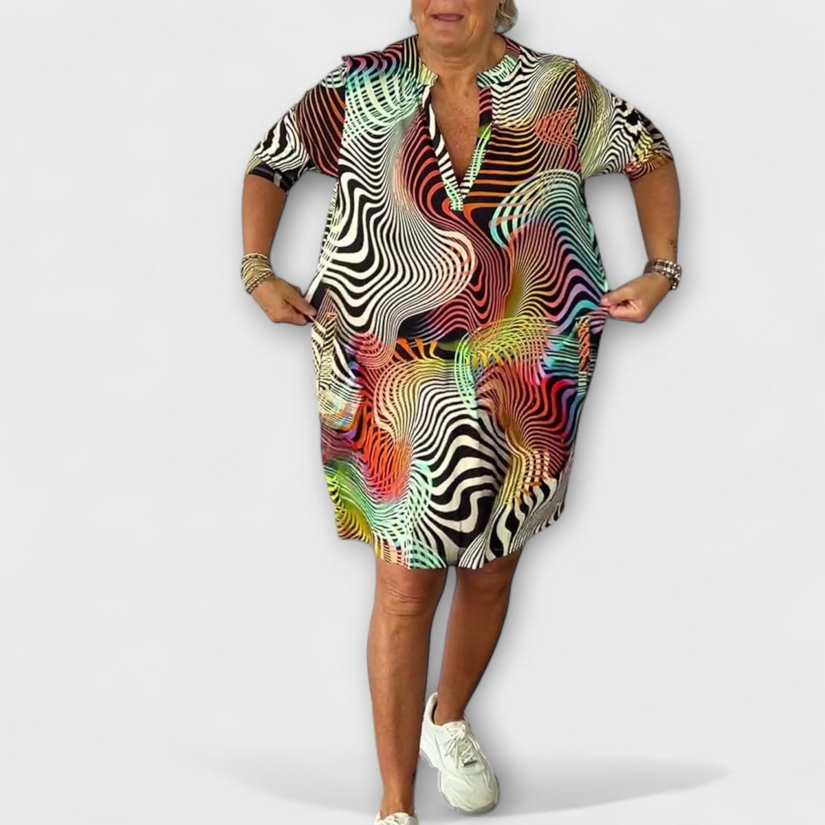 Liora - Vestido con escote en V