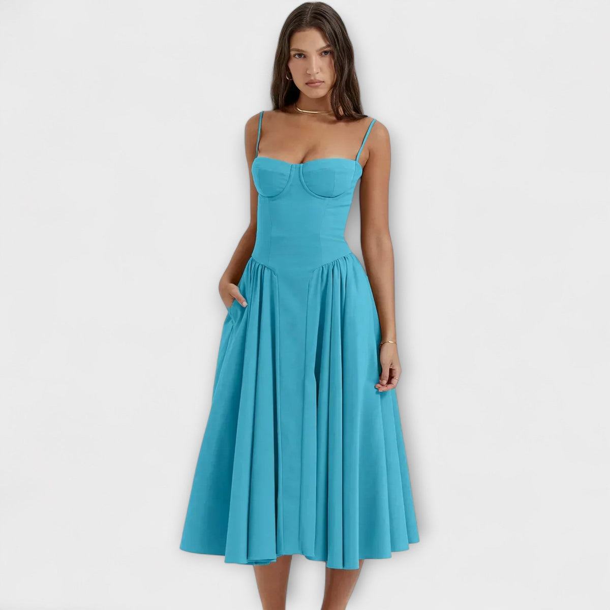 Rosalie - Vestido corsé elegante sin mangas