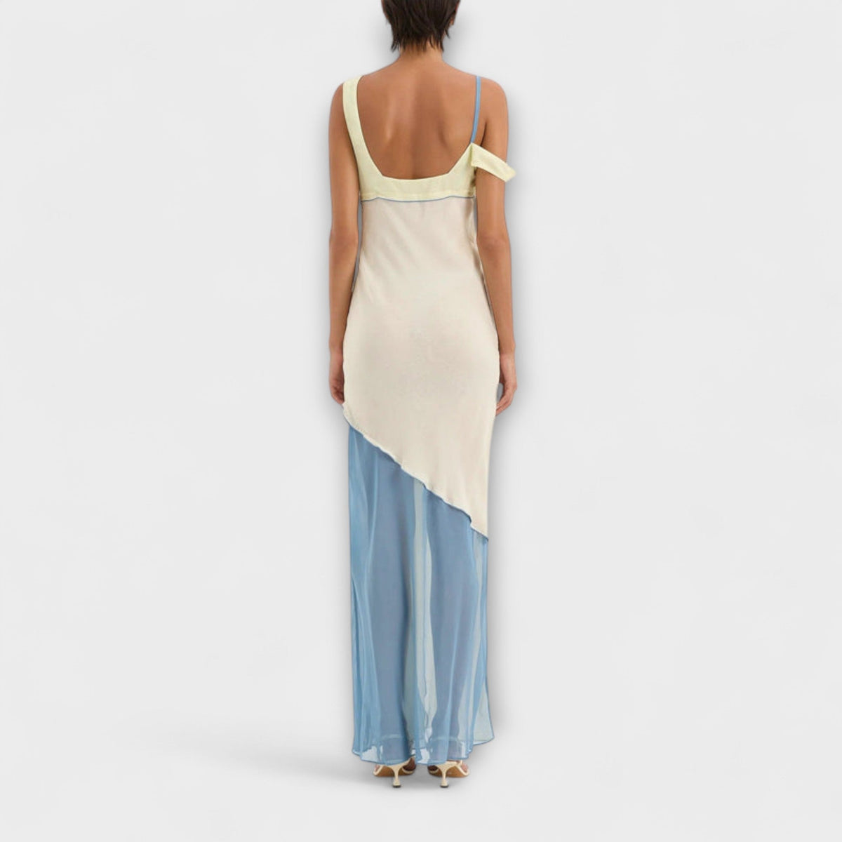 Alora - Vestido midi Thames con detalles en insertos