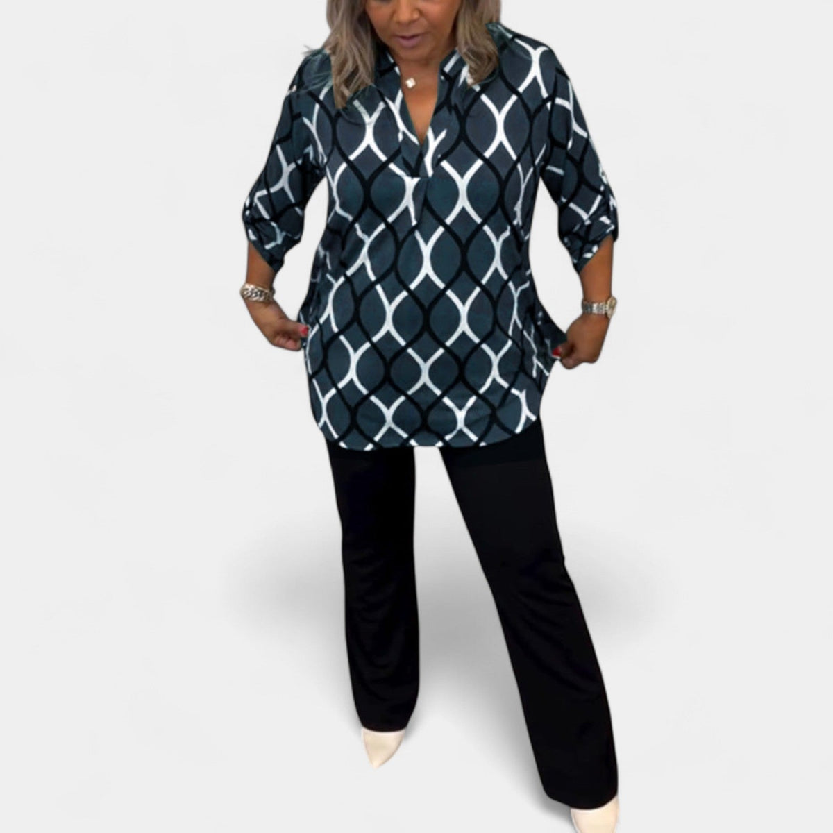 Petra – Blusa con motivo gráfico