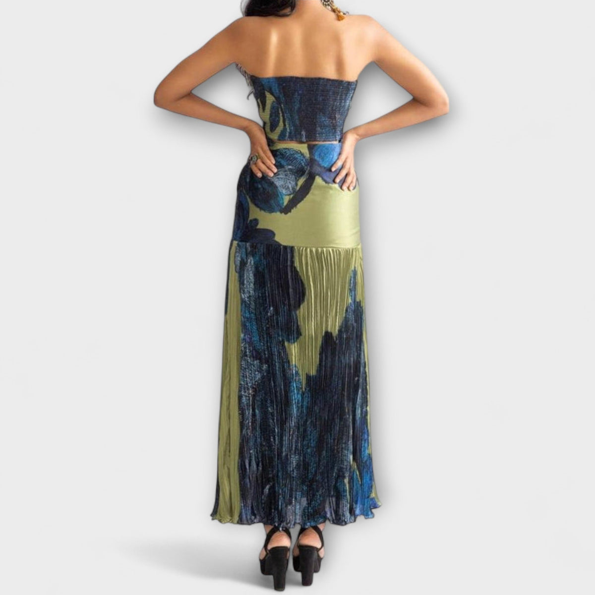 Noelle - Vestido midi sin tirantes