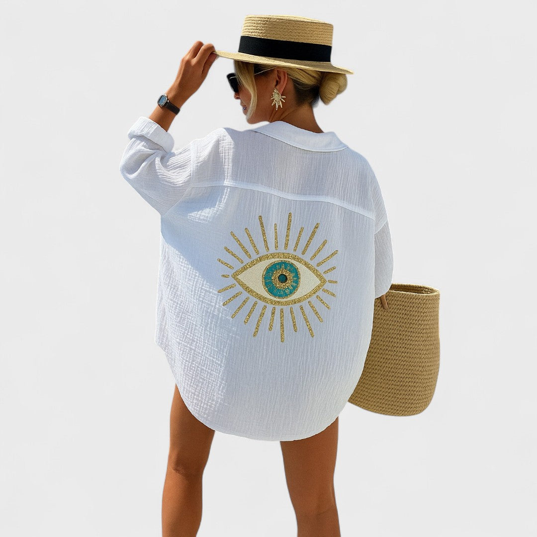 Irena - Blusa casual estilo Ibiza