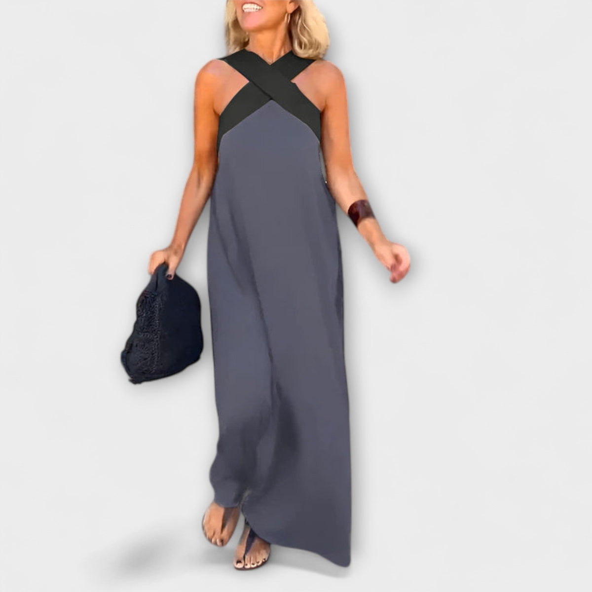 Delphine - Vestido cruzado