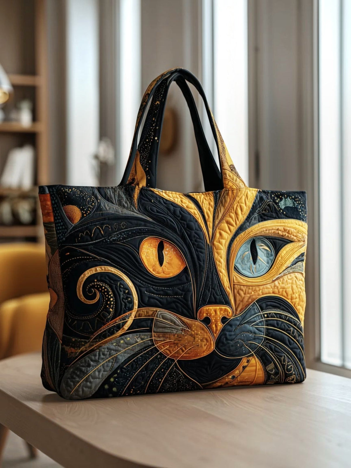 Gato Místico | Bolso Artesanal Acolchado