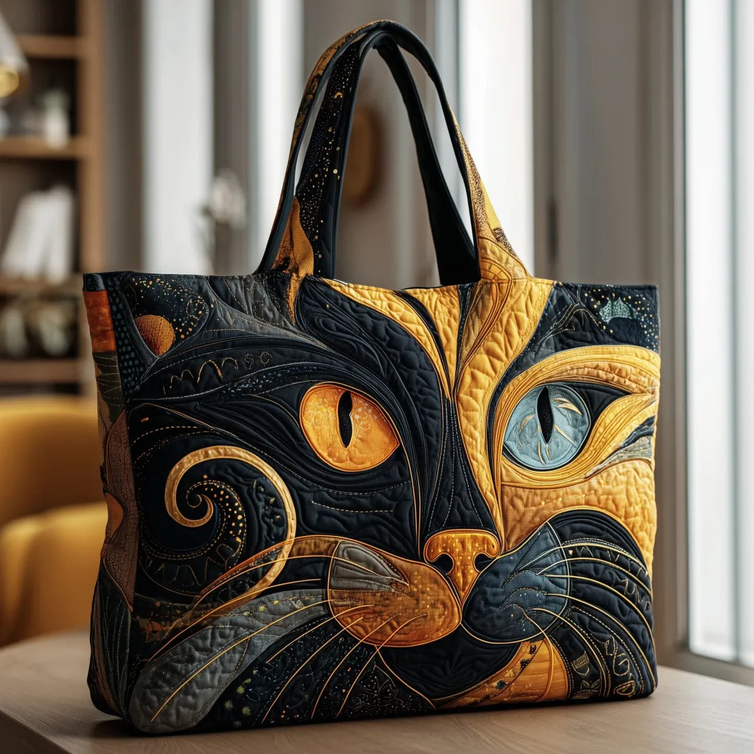 Gato Místico | Bolso Artesanal Acolchado