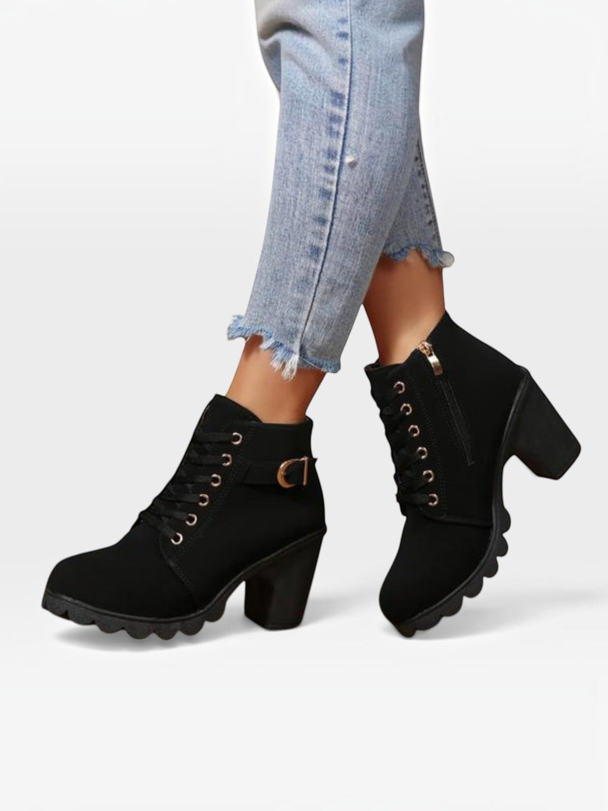 Anselma™ | Botas Cortas Chic con Hebilla