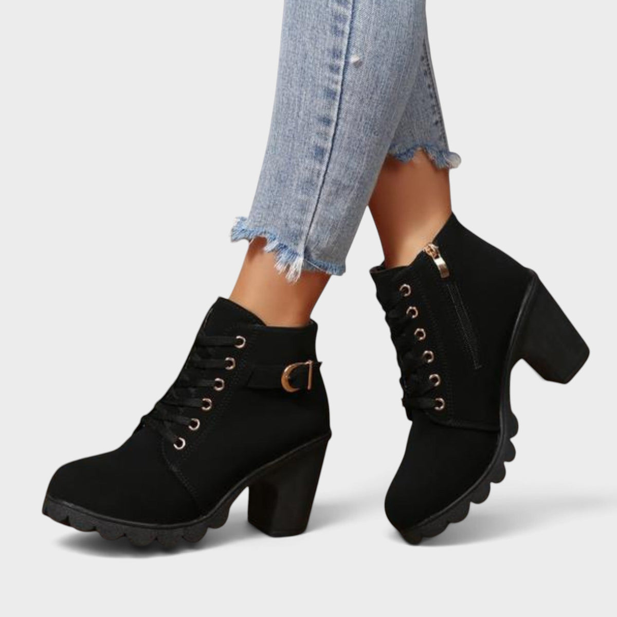 Anselma™ | Botas Cortas Chic con Hebilla