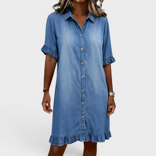 Camille™ | Vestido elegante de denim