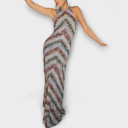 Reese - Vestidos de punto Jodie con motivo a zigzag