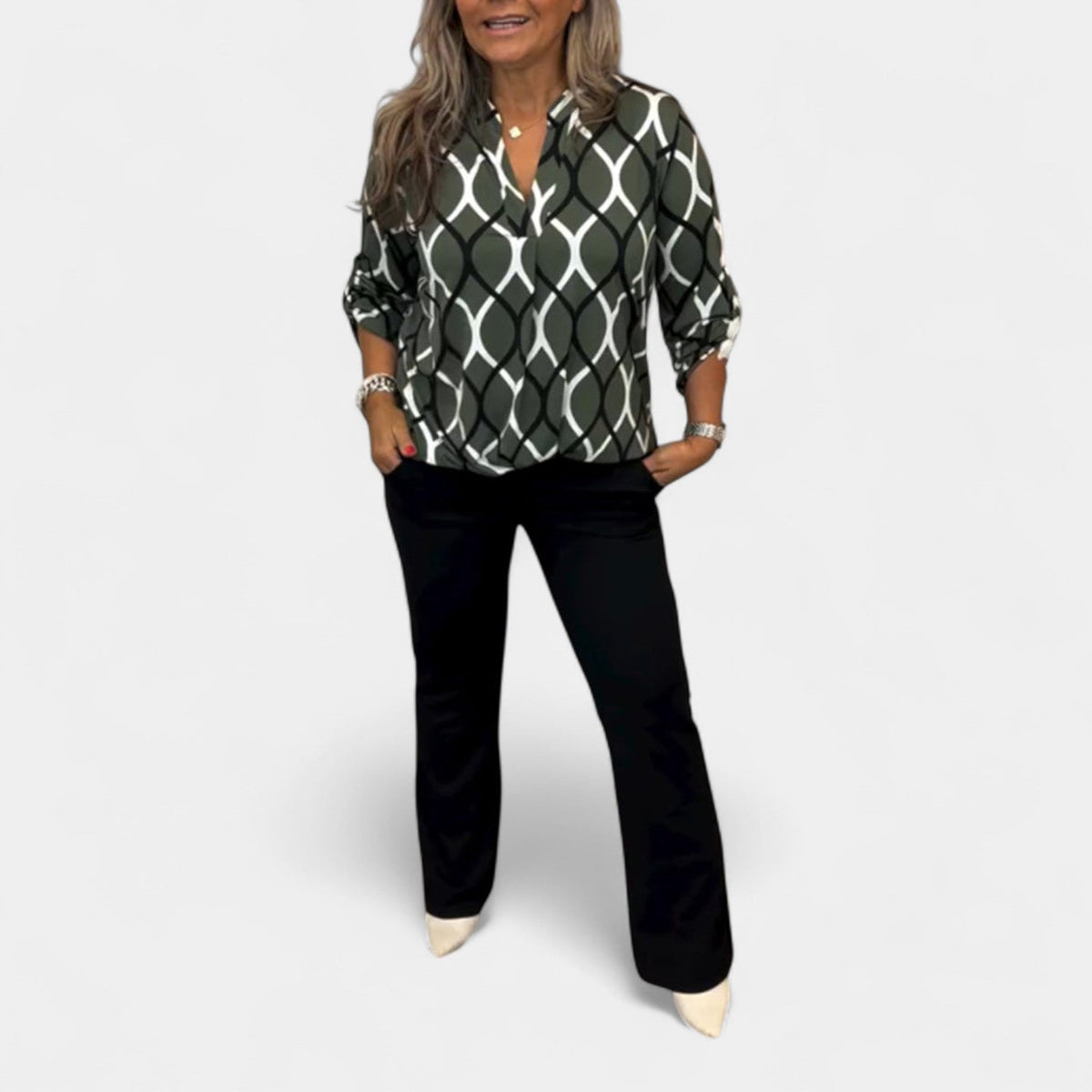 Petra – Blusa con motivo gráfico