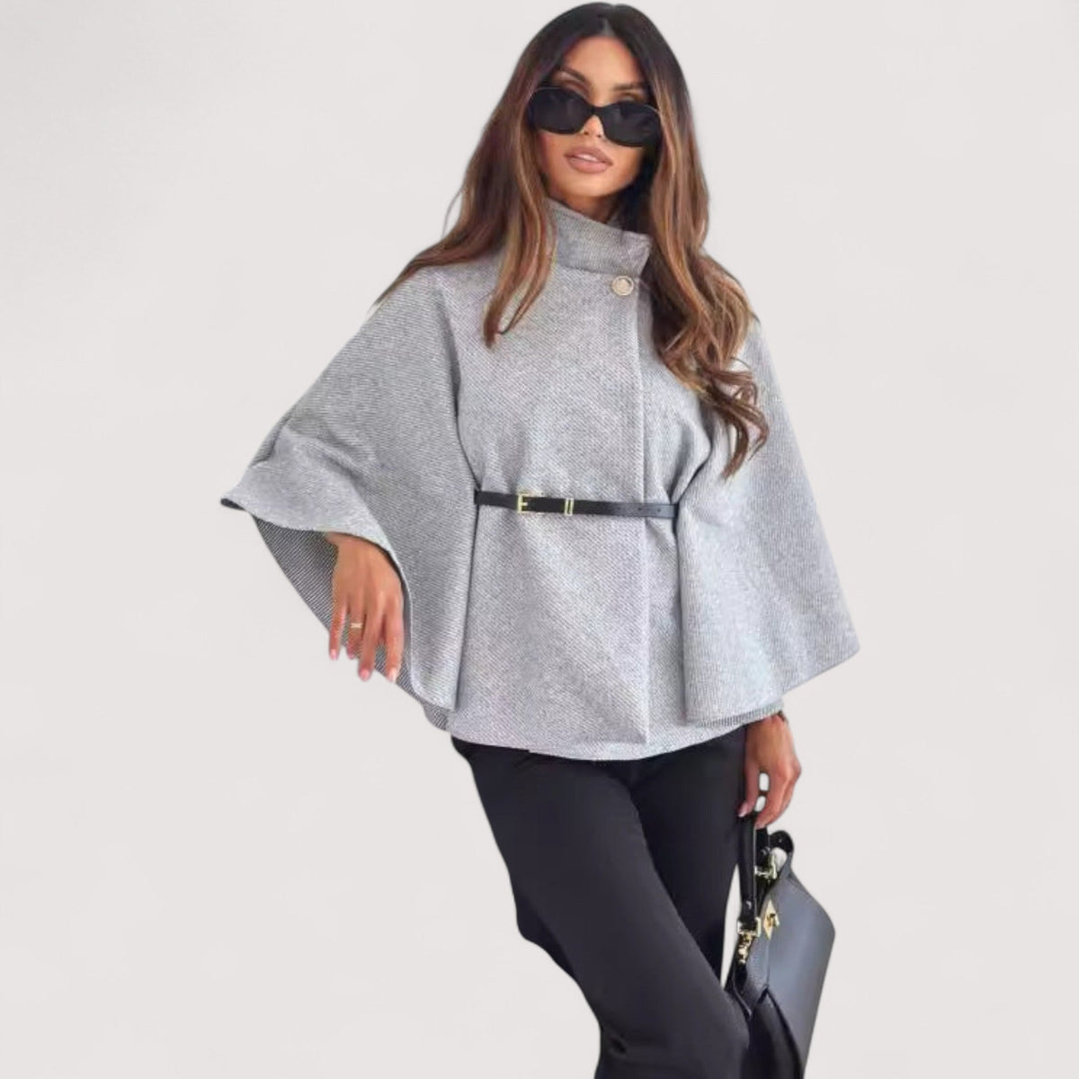 Angela™ | Chaqueta de cuero chic con cinturón
