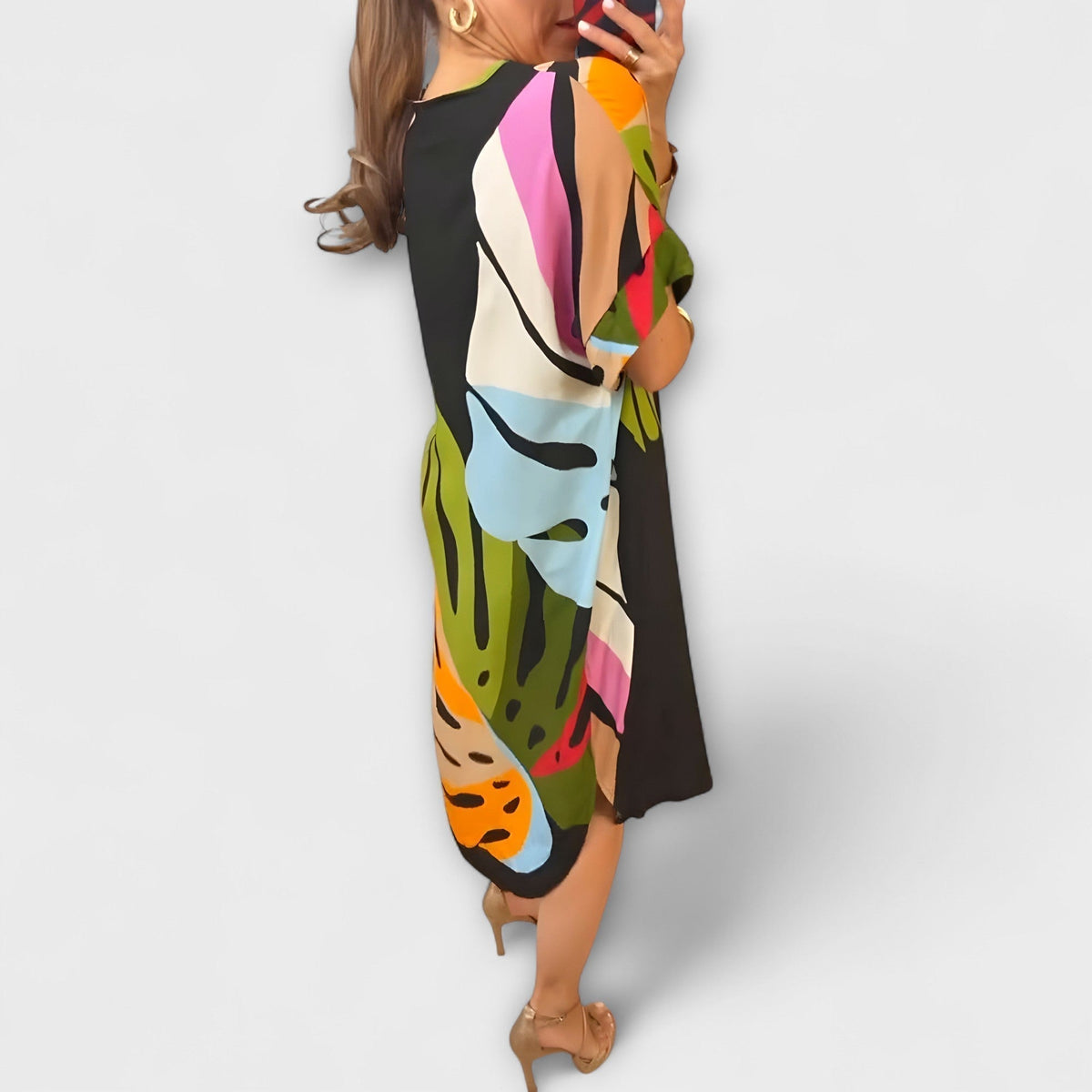 Roos - Vestidos casuales con motivo de hojas