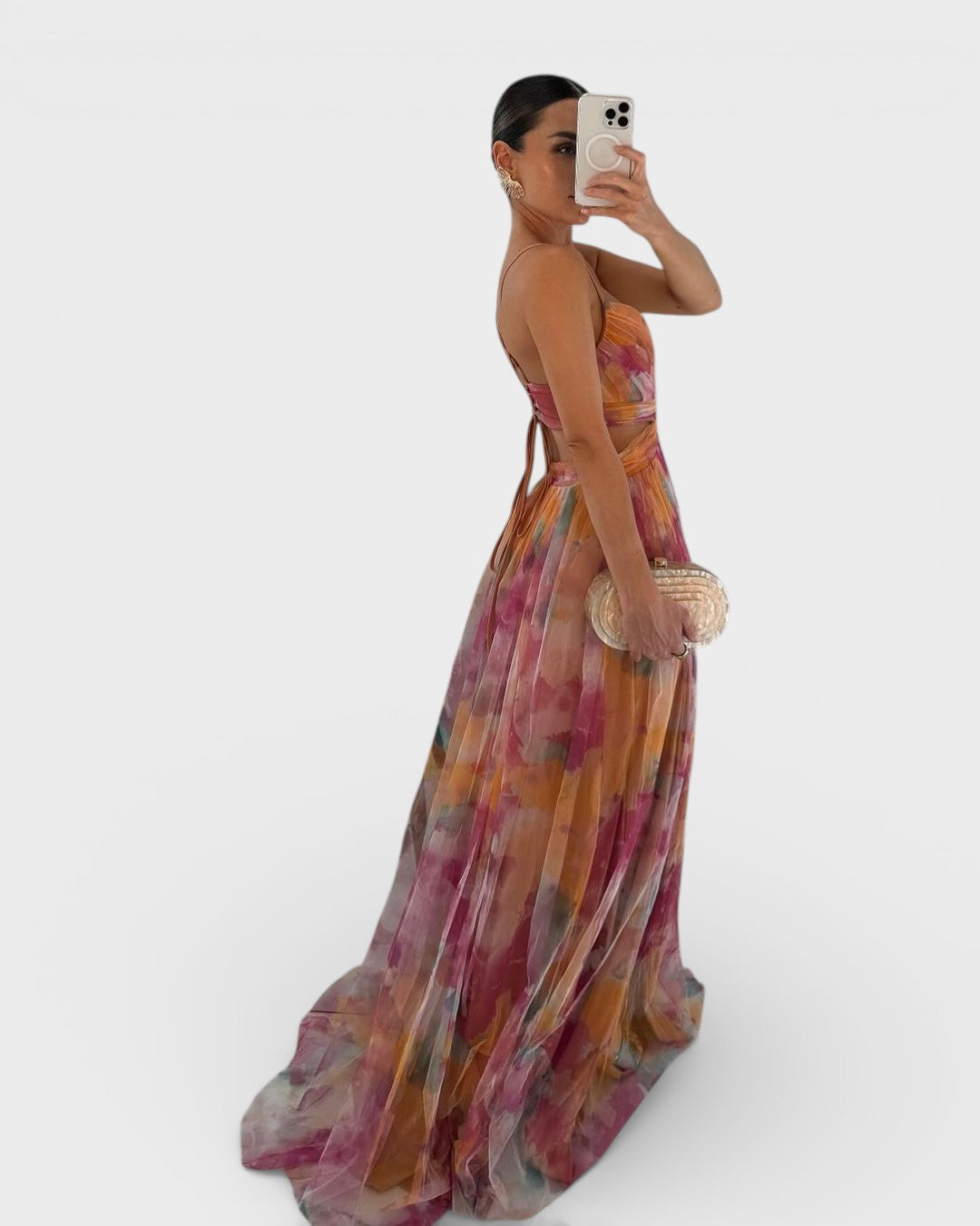 Jelena | Vestido maxi con estampado floral