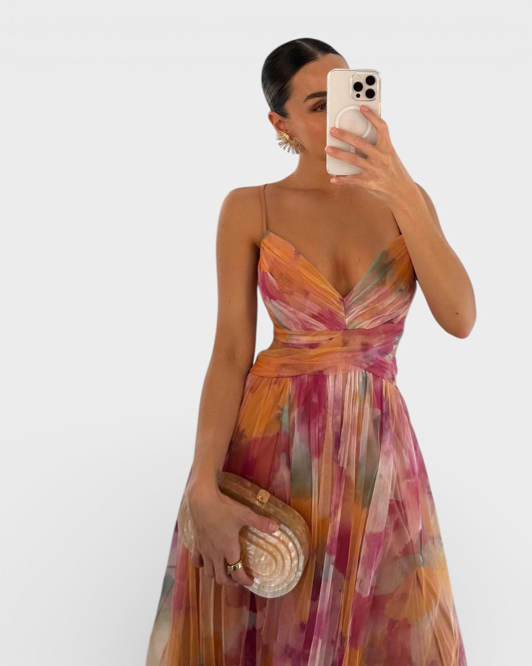 Jelena | Vestido maxi con estampado floral