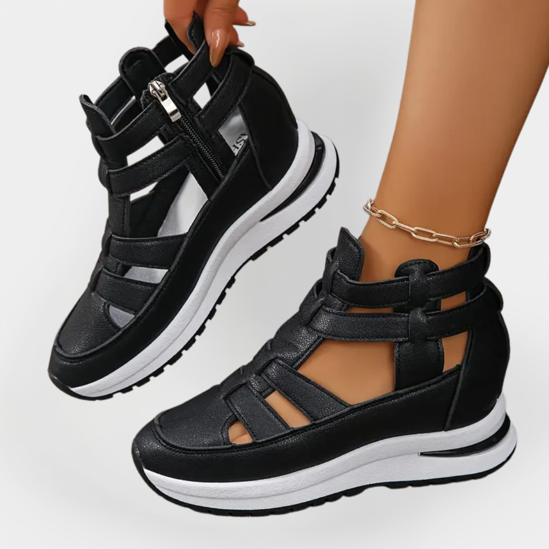 Sandalias Elegantes de Verano con Tacón y Cierre Lateral