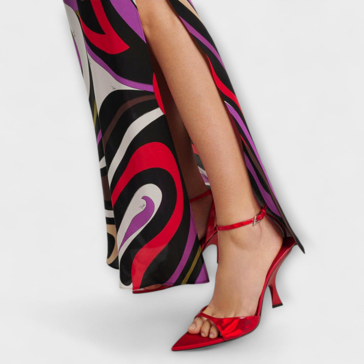 Daphne - Vestido maxi con motivo marmoleado
