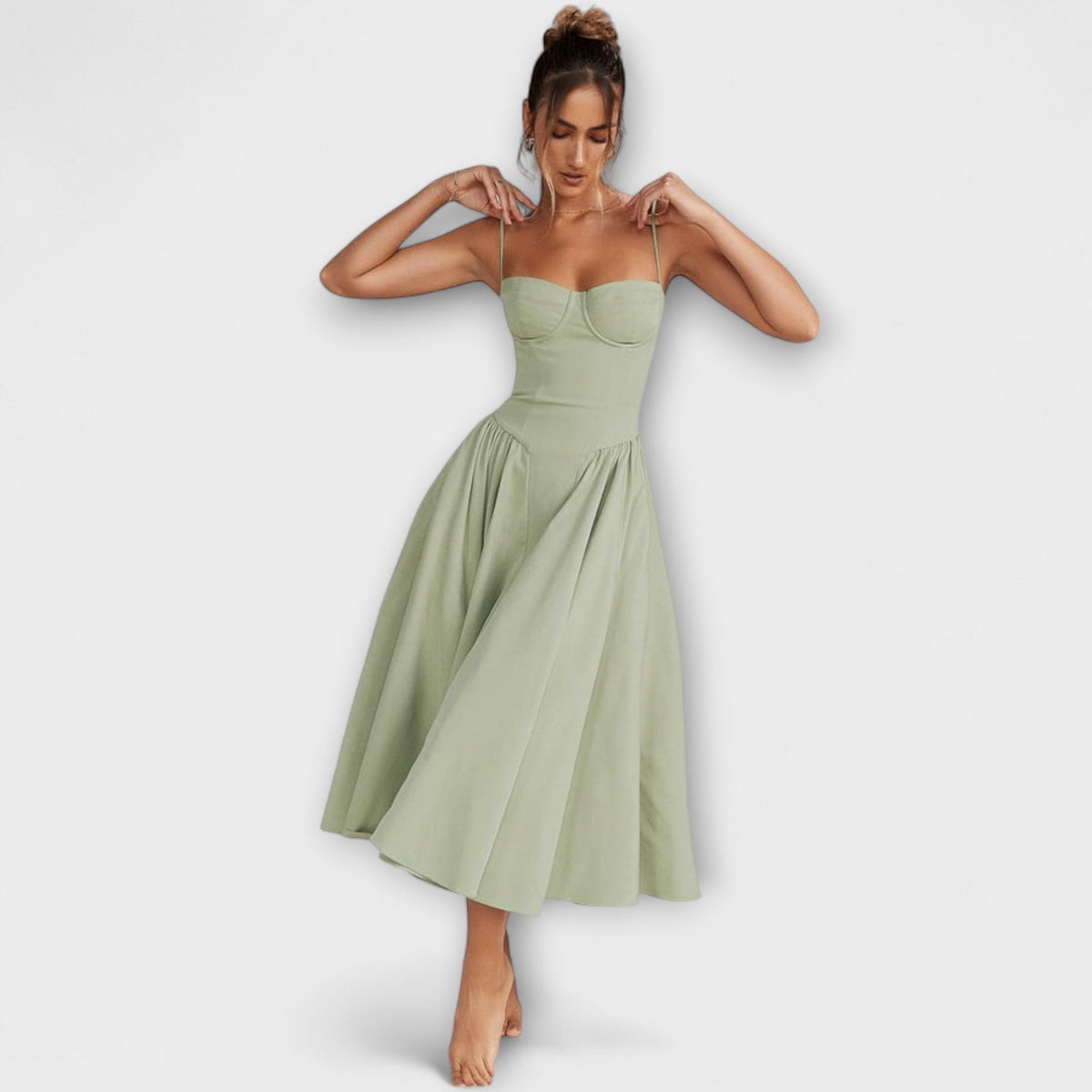 Rosalie - Vestido corsé elegante sin mangas