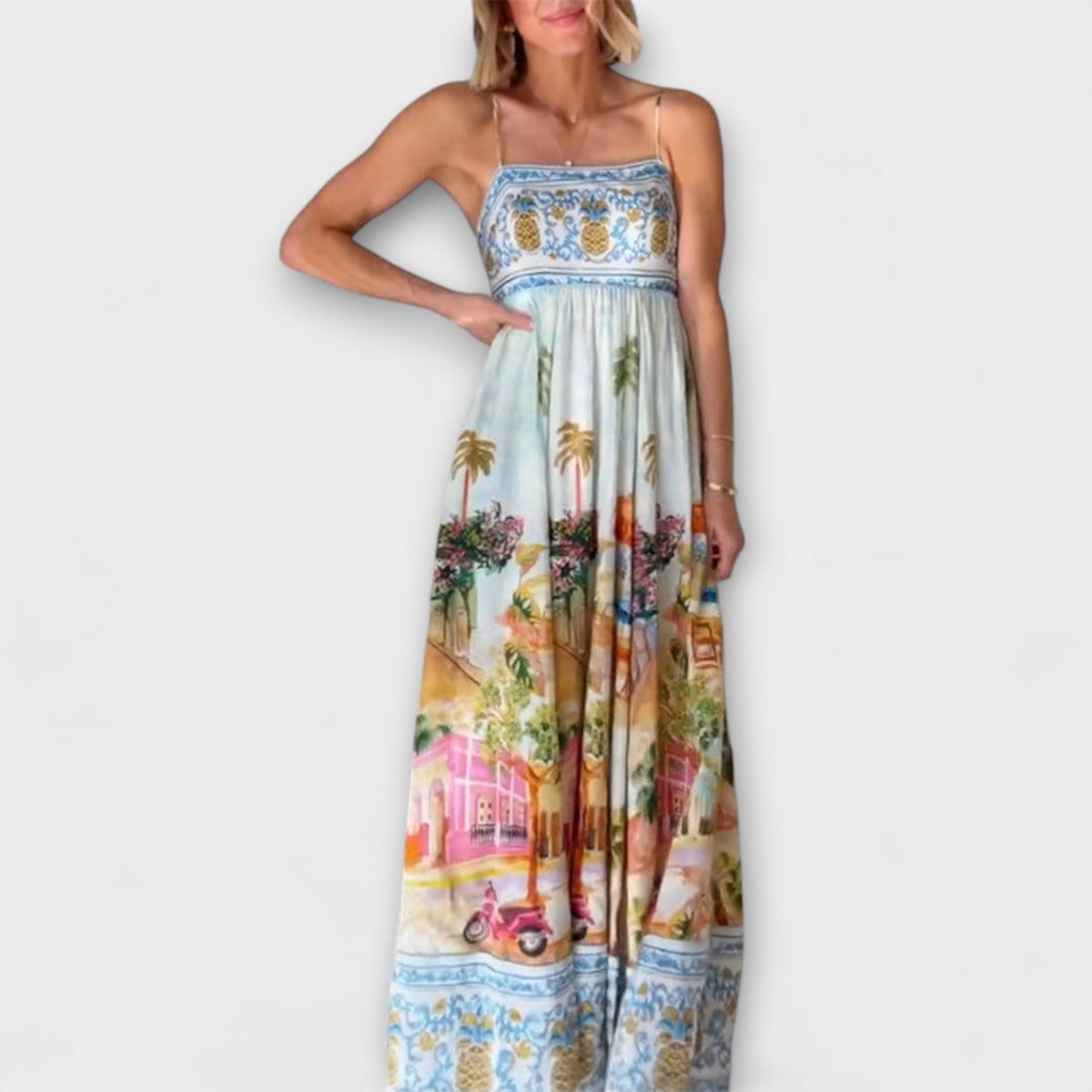Lumen - Vestido Maxi Multicolor Aracati