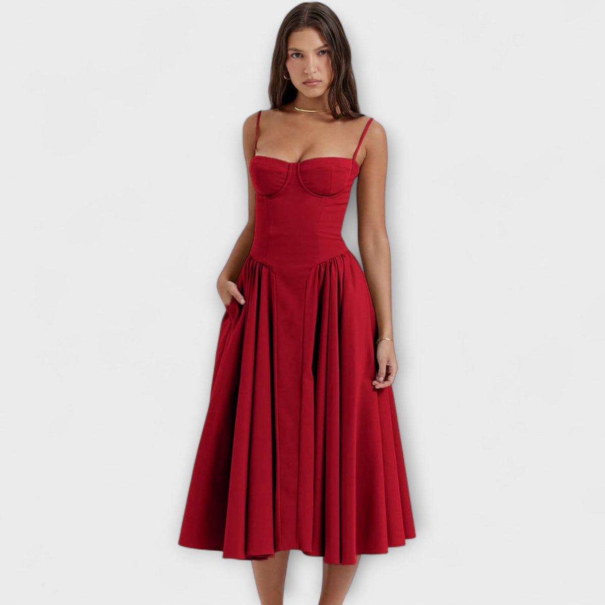 Rosalie - Vestido corsé elegante sin mangas