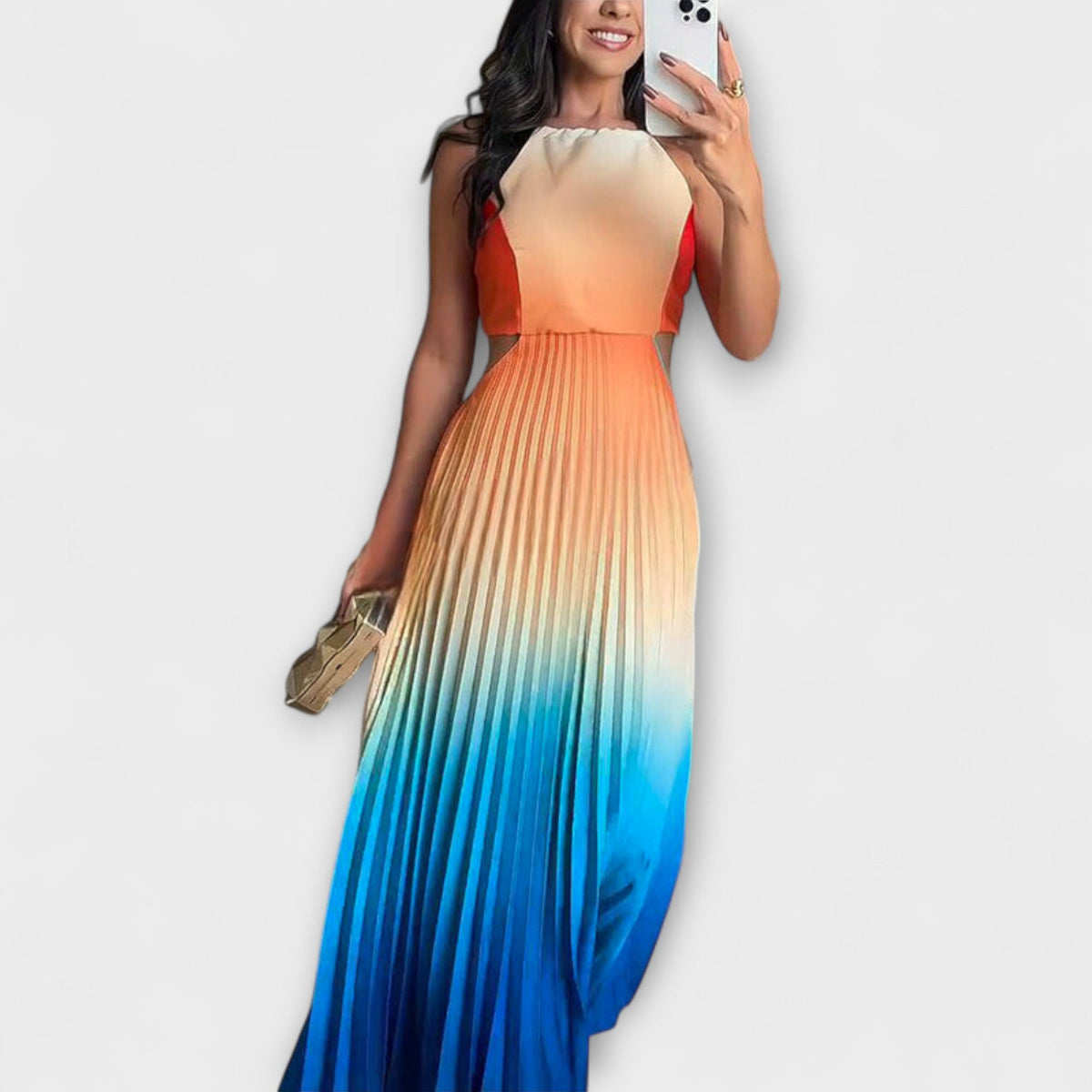 Haven - Vestido Maxi Sin Mangas Tie-Dye