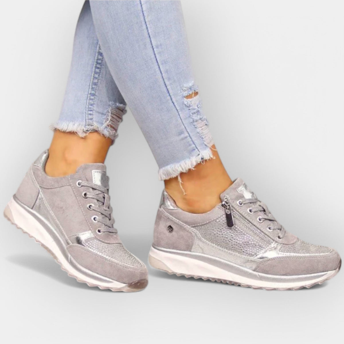 Zapatos anatómicos con cremallera
