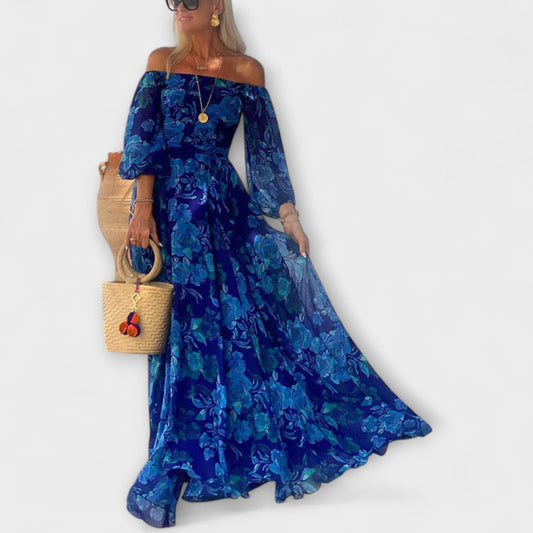 Ginepro - Vestido Maxi Floral Sin Mangas para las Vacaciones