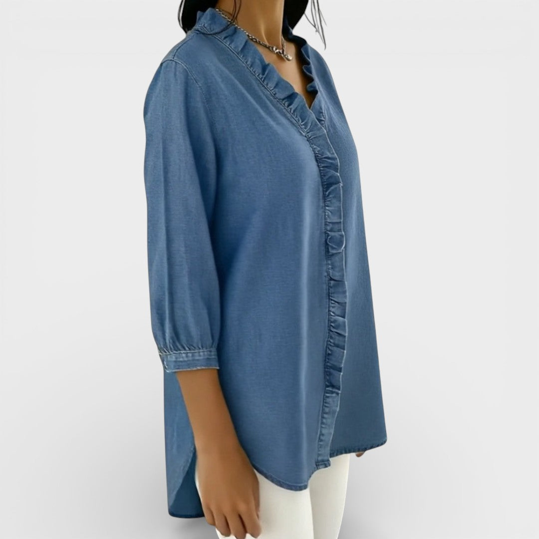Jelena | Blusa elegante con volante