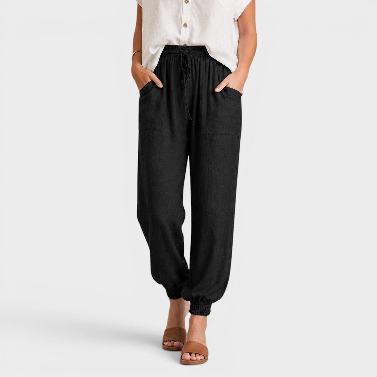 Kaeli – Pantalones Elegantes con Cintura Ajustable