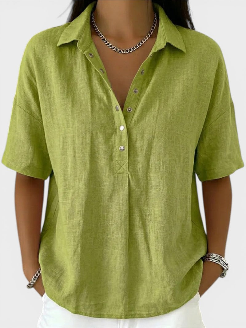 Tatjana | Blusa con cuello elegante