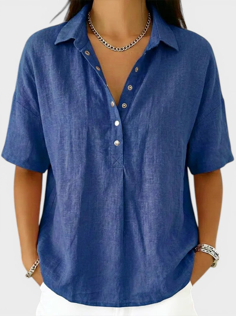 Tatjana | Blusa con cuello elegante