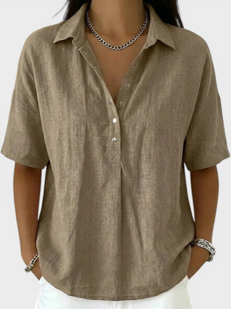 Tatjana | Blusa con cuello elegante