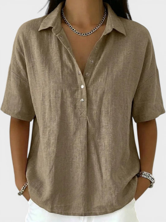 Tatjana | Blusa con cuello elegante